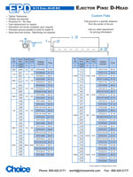 d-head ejector pins h-13 - straight