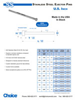 Stainless Steel Ejector Pins